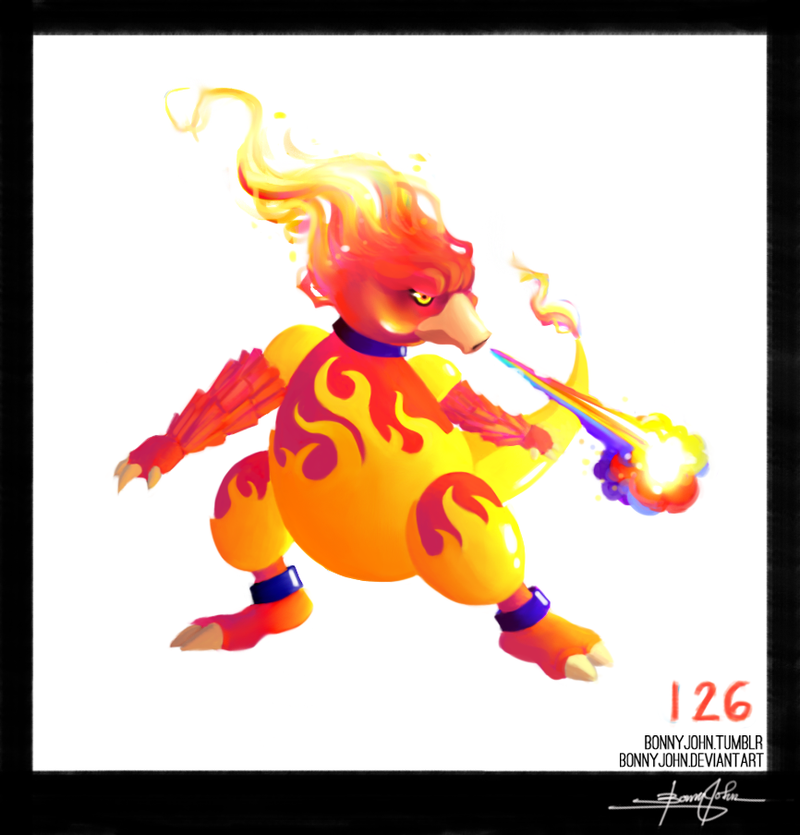 Illustration for article titled Molten-Hot Magmar (No Pranks This Time!) Pokemon One a Day!